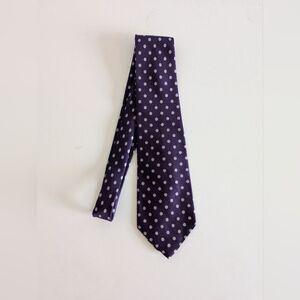 Polo Ralph Lauren Purple Polkadot Silk Necktie